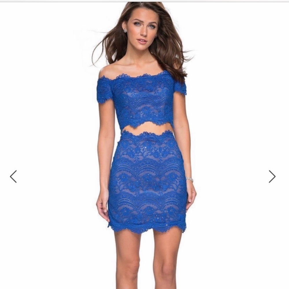 Royal blue prom dress